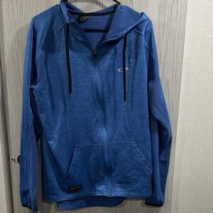 Oakley Men's Blue Zip-Up Sweater
